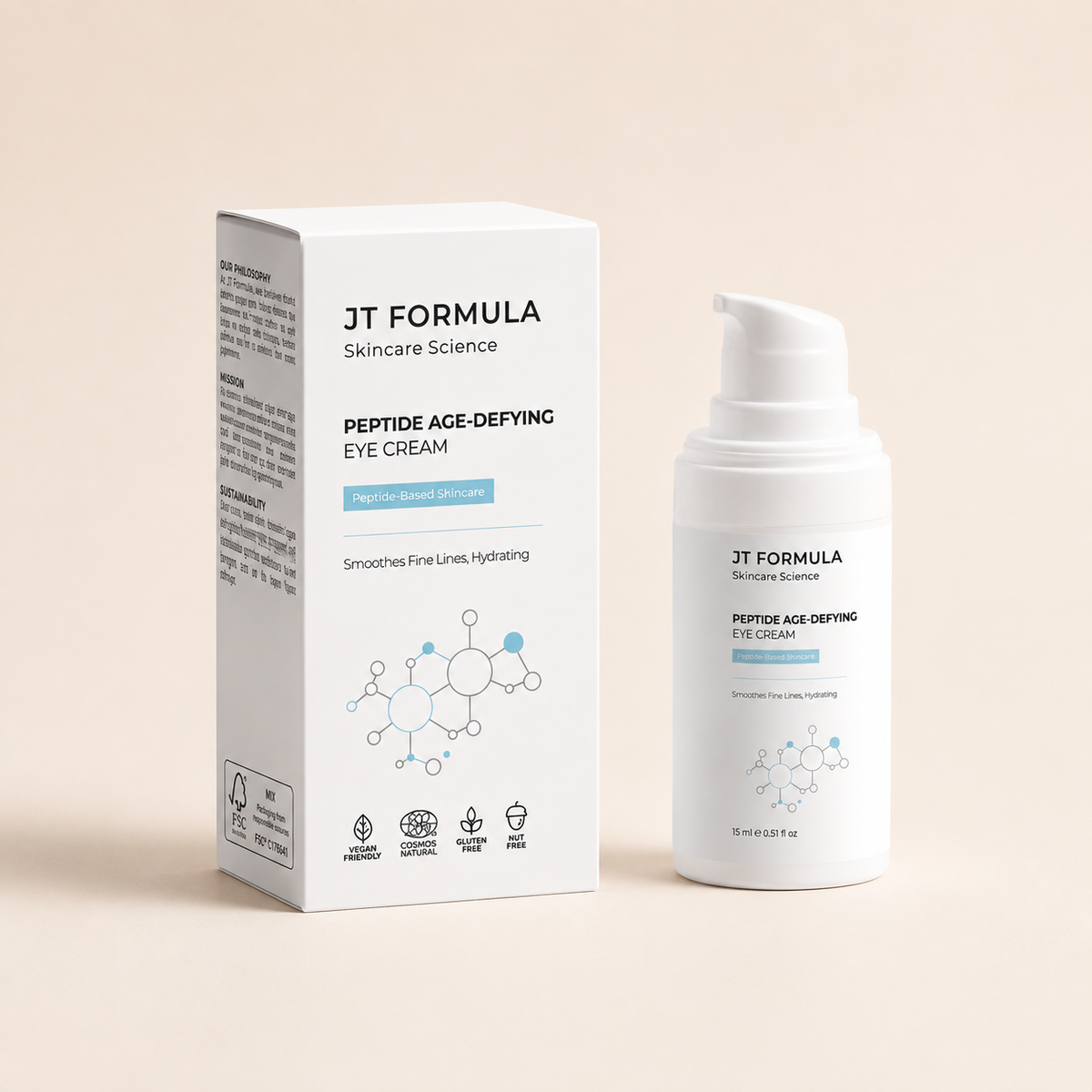 JT FORMULA Peptid-Augencreme – 15 ml