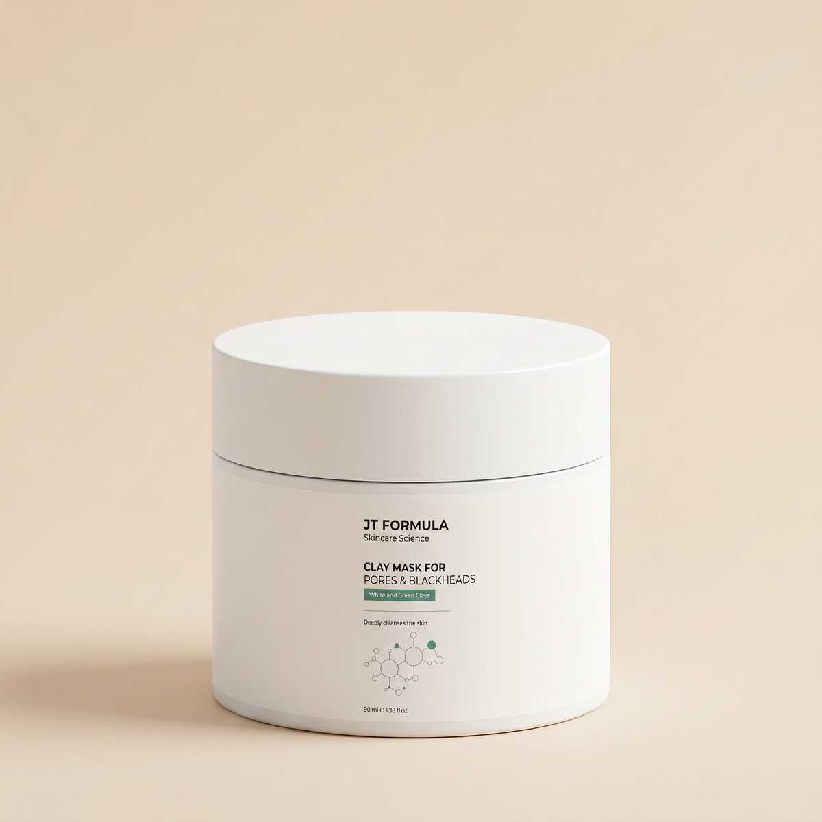 JT FORMULA Reinigende Tonerde-Maske für Poren & Mitesser – 90 ml