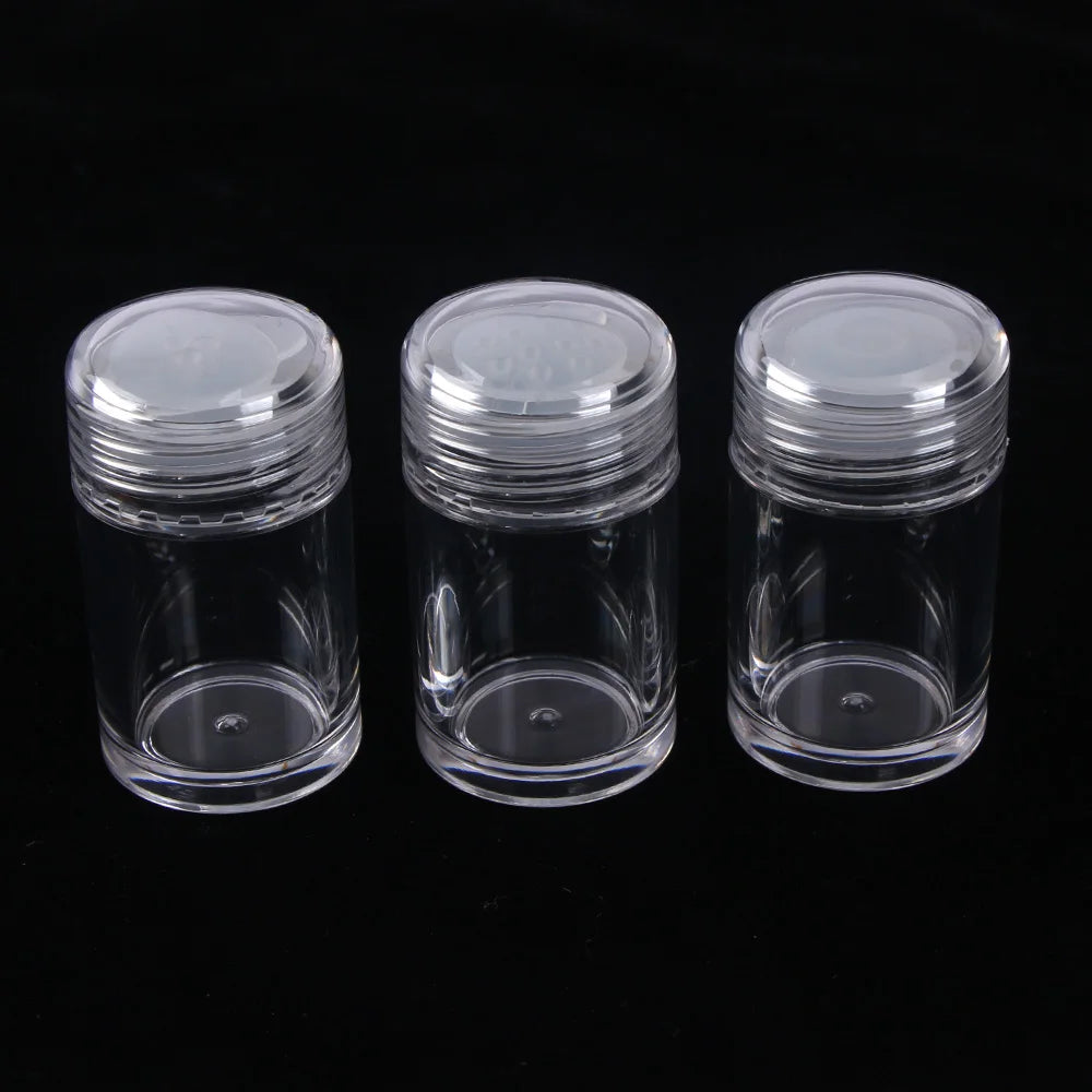 1PC Clear 10ml Empty Cosmetic Sifter Loose Powder Jars 1PC Container Screw Lid DIY Bottle For Makeup Tools Refillable Bottles