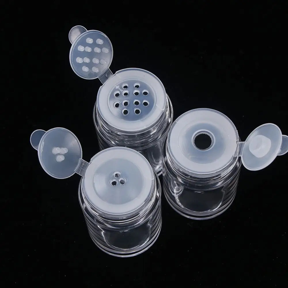 1PC Clear 10ml Empty Cosmetic Sifter Loose Powder Jars 1PC Container Screw Lid DIY Bottle For Makeup Tools Refillable Bottles