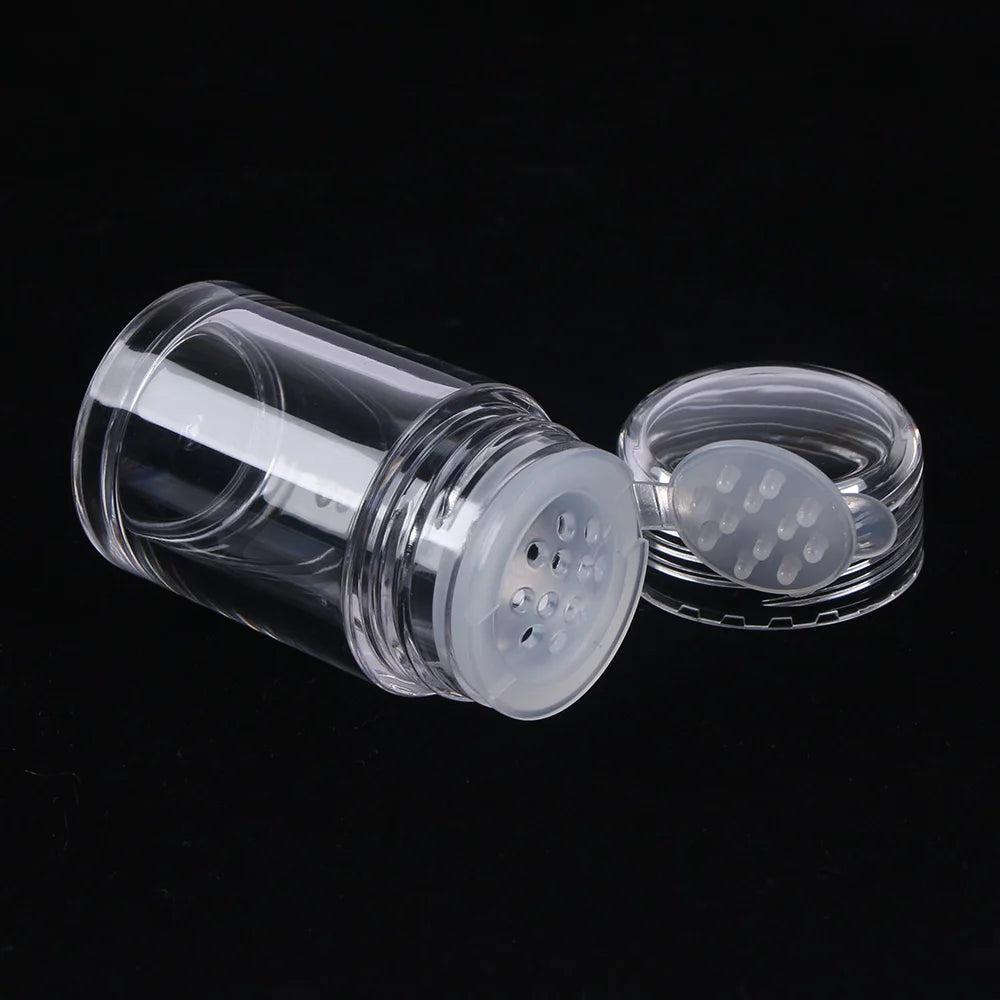 1PC Clear 10ml Empty Cosmetic Sifter Loose Powder Jars 1PC Container Screw Lid DIY Bottle For Makeup Tools Refillable Bottles