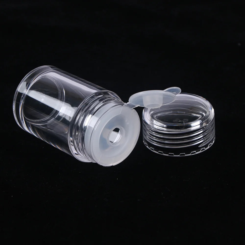 1PC Clear 10ml Empty Cosmetic Sifter Loose Powder Jars 1PC Container Screw Lid DIY Bottle For Makeup Tools Refillable Bottles