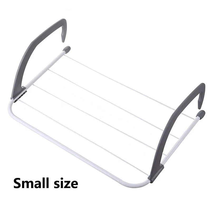 1PC Foldable Storage Clothes Hanger Clothes Hanger Balcony Hanging Socks and Shoes Hanger Multi Functional Towel Hanger