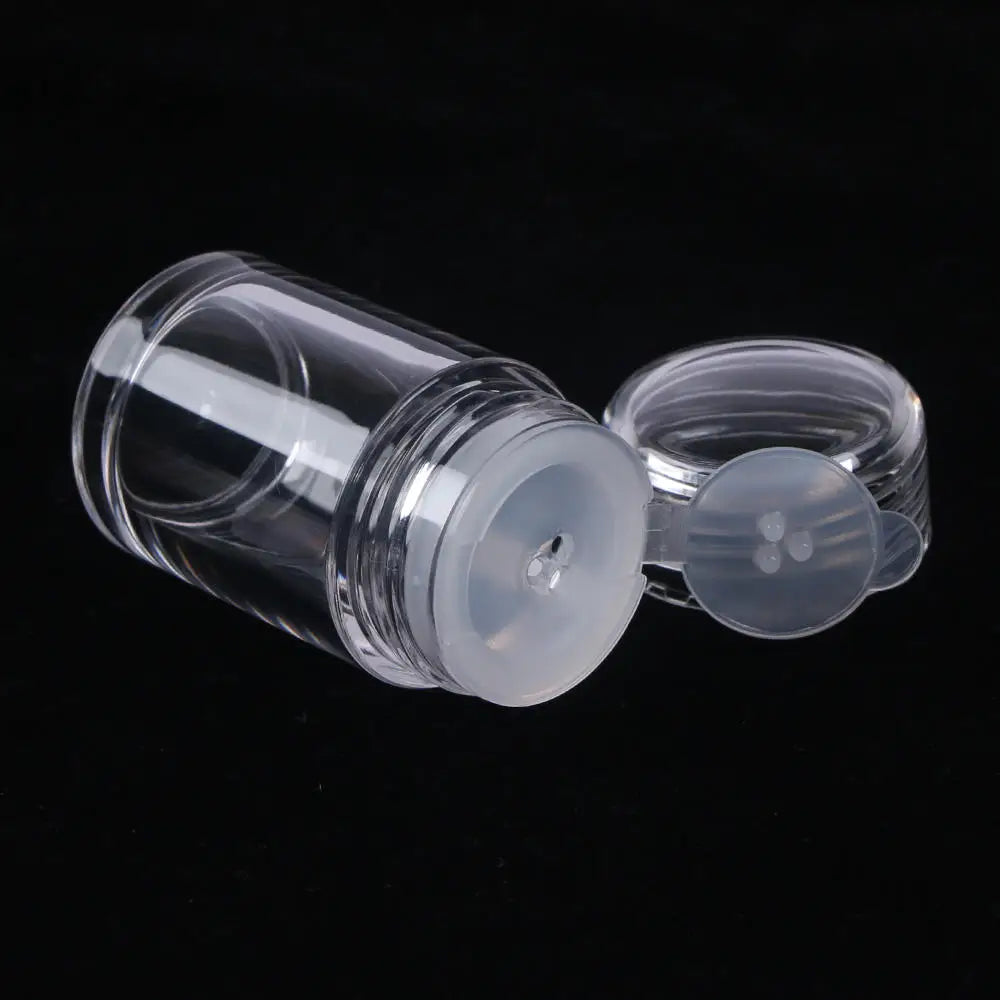 1PC Clear 10ml Empty Cosmetic Sifter Loose Powder Jars 1PC Container Screw Lid DIY Bottle For Makeup Tools Refillable Bottles