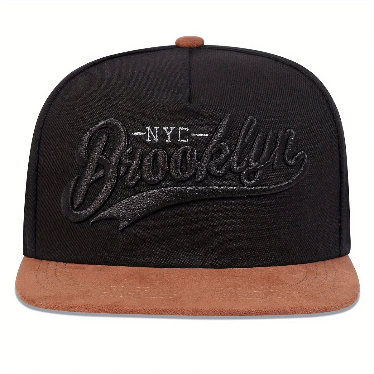 1piece Unisex BROOKLYN Letter Embroidery Hip Hop Hat Outdoor Adjustable Sunscreen Leisure Hat Spring Autumn Travel Vacation