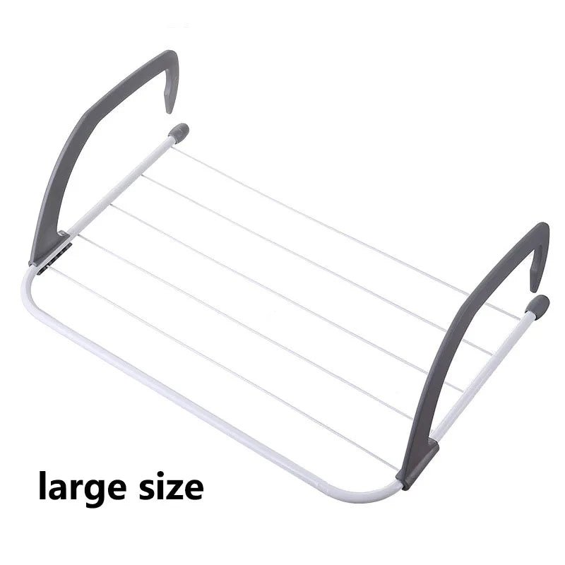 1PC Foldable Storage Clothes Hanger Clothes Hanger Balcony Hanging Socks and Shoes Hanger Multi Functional Towel Hanger