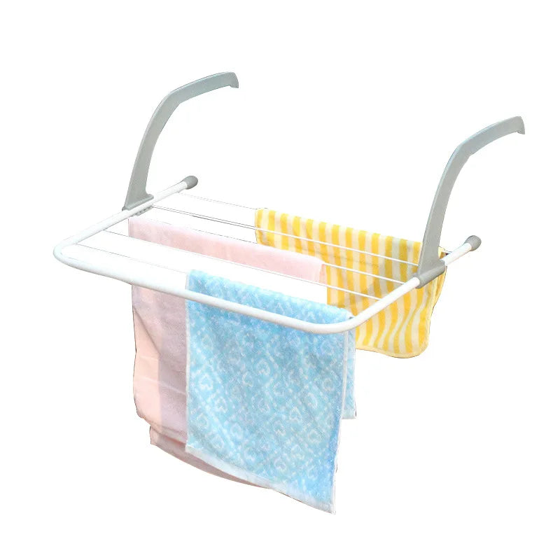 1PC Foldable Storage Clothes Hanger Clothes Hanger Balcony Hanging Socks and Shoes Hanger Multi Functional Towel Hanger