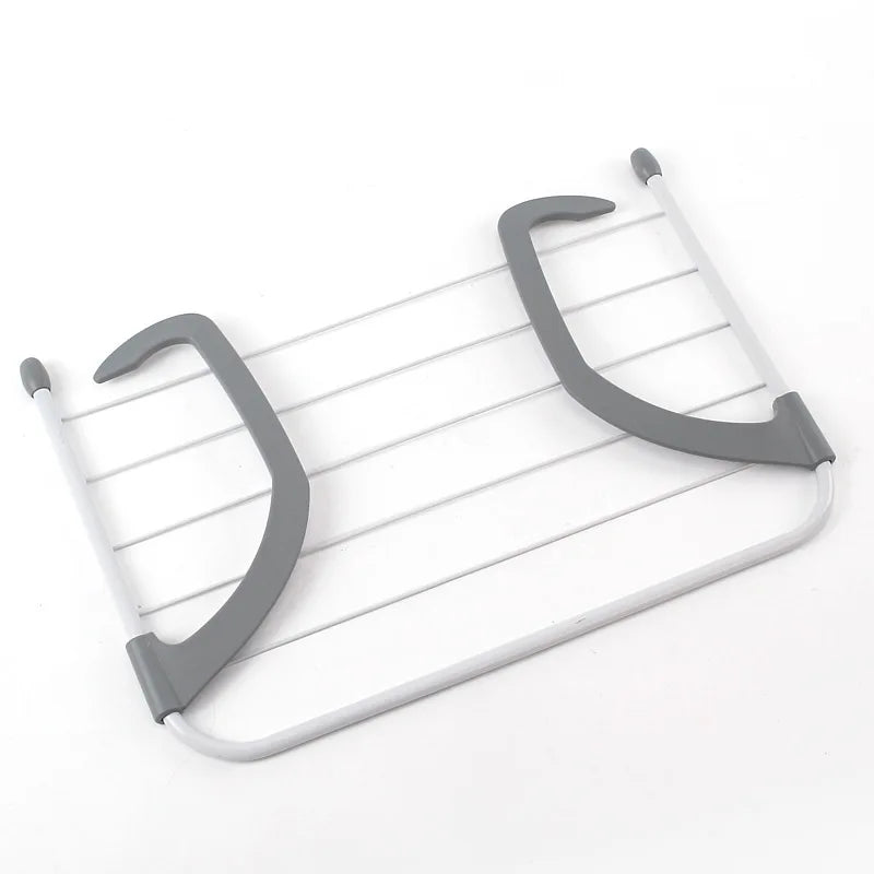 1PC Foldable Storage Clothes Hanger Clothes Hanger Balcony Hanging Socks and Shoes Hanger Multi Functional Towel Hanger